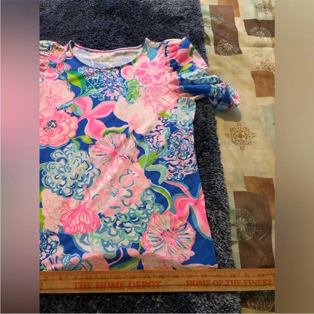 Lilly Pulitzer Elisabette Top Puff Sleev